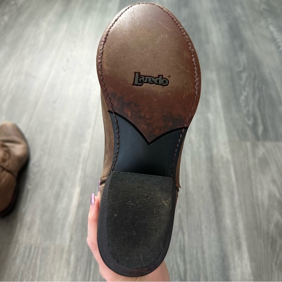 Laredo Womens Bridget Embroidered Round Toe Casual Boots - Brown (Size 9M) - Picture 4 of 8